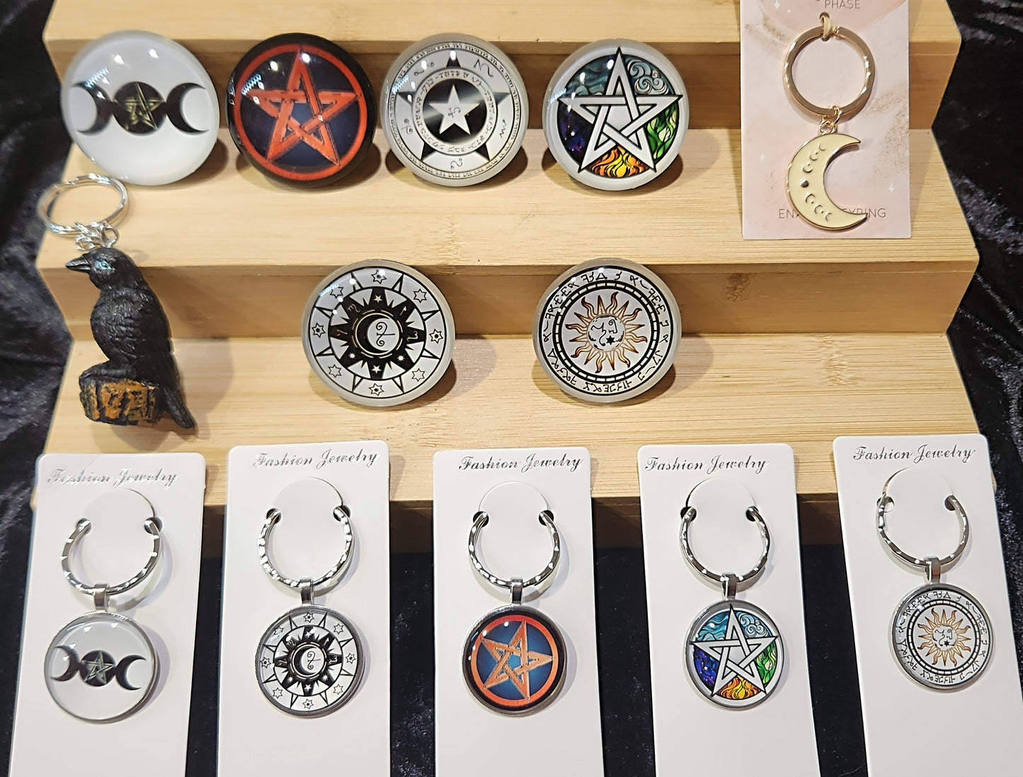 Witchy Keyrings and Magnets