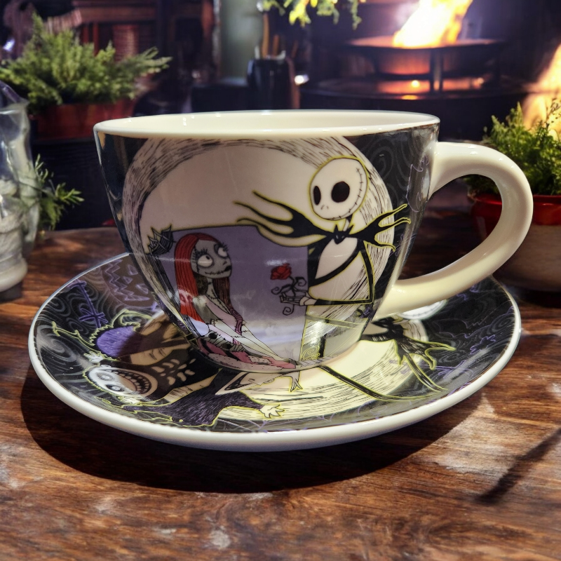 Magickal Tea Set with Coffin Shadow Box