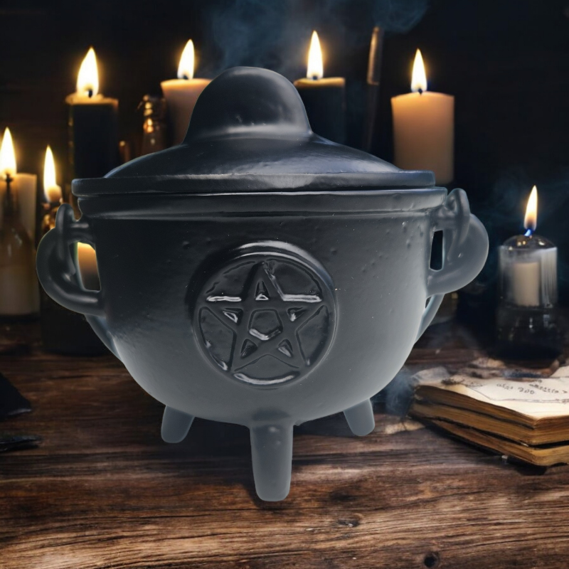 Cast Iron Pentacle Cauldron