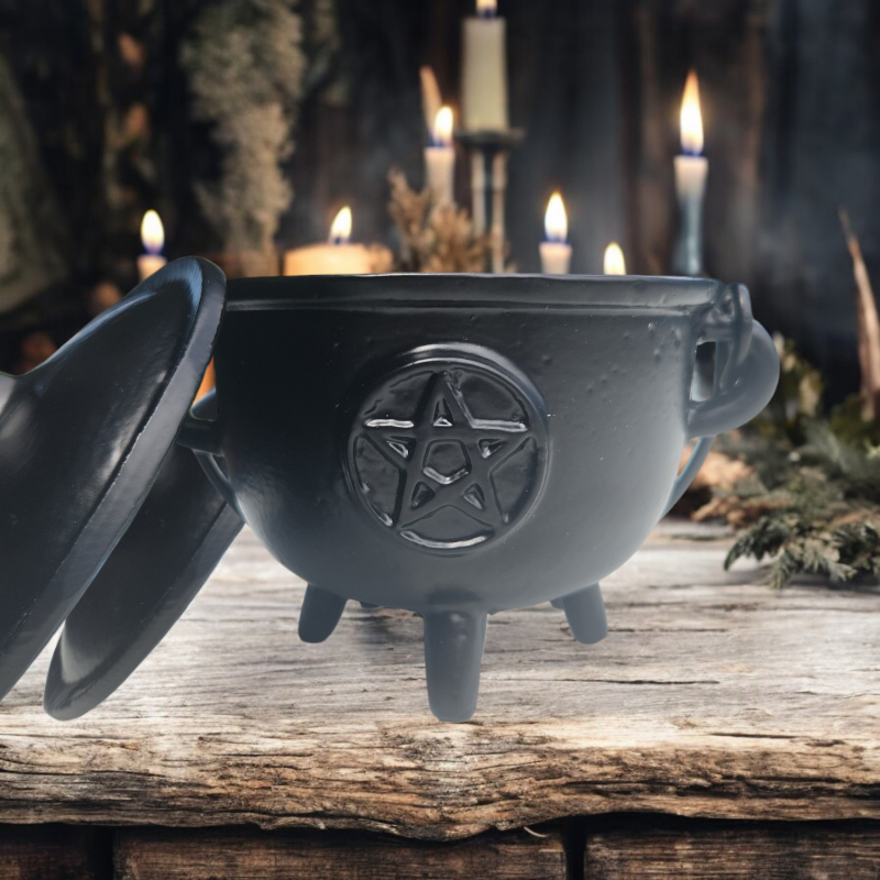 Cast Iron Pentacle Cauldron