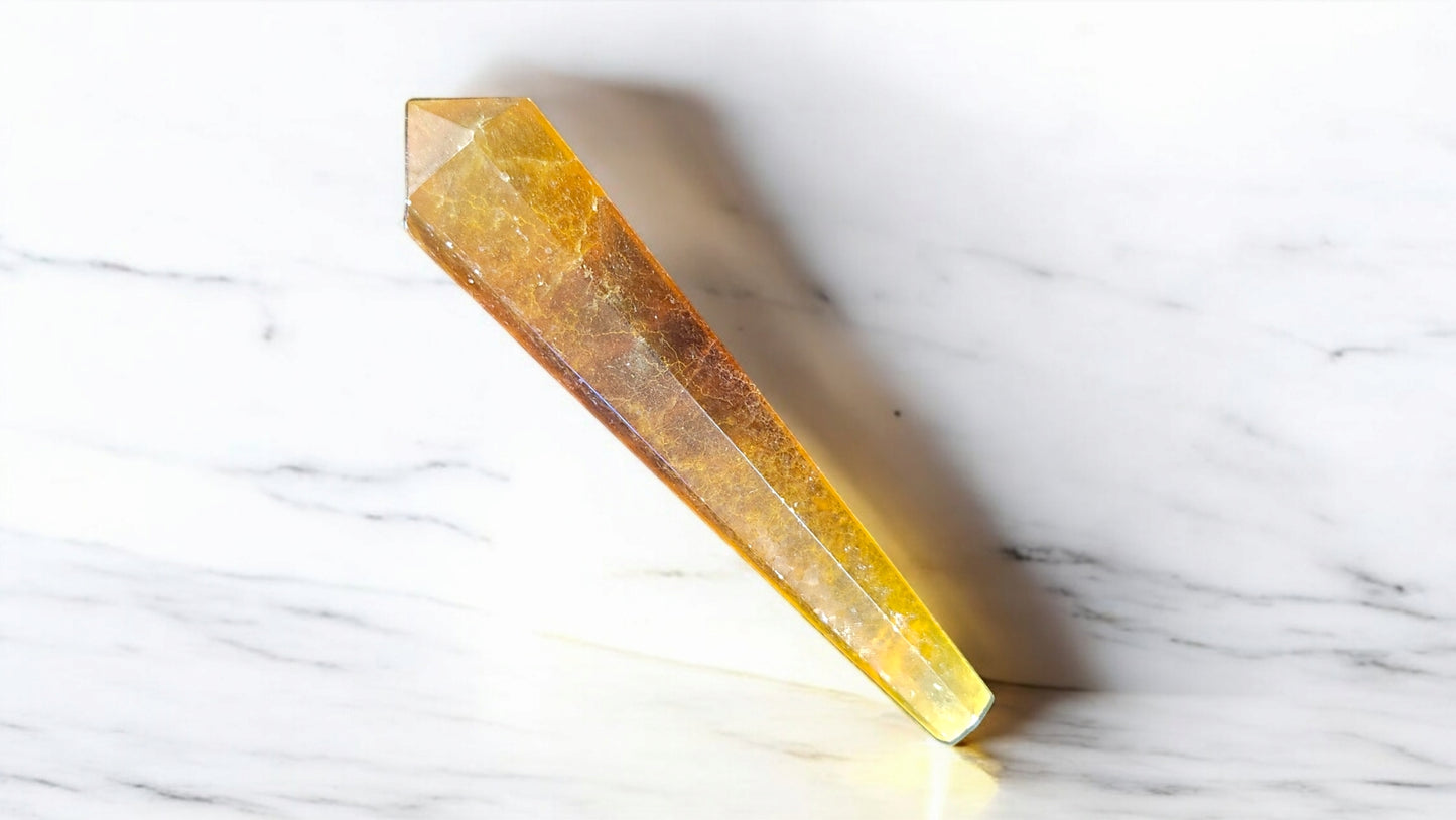 Yellow Fluorite Wand