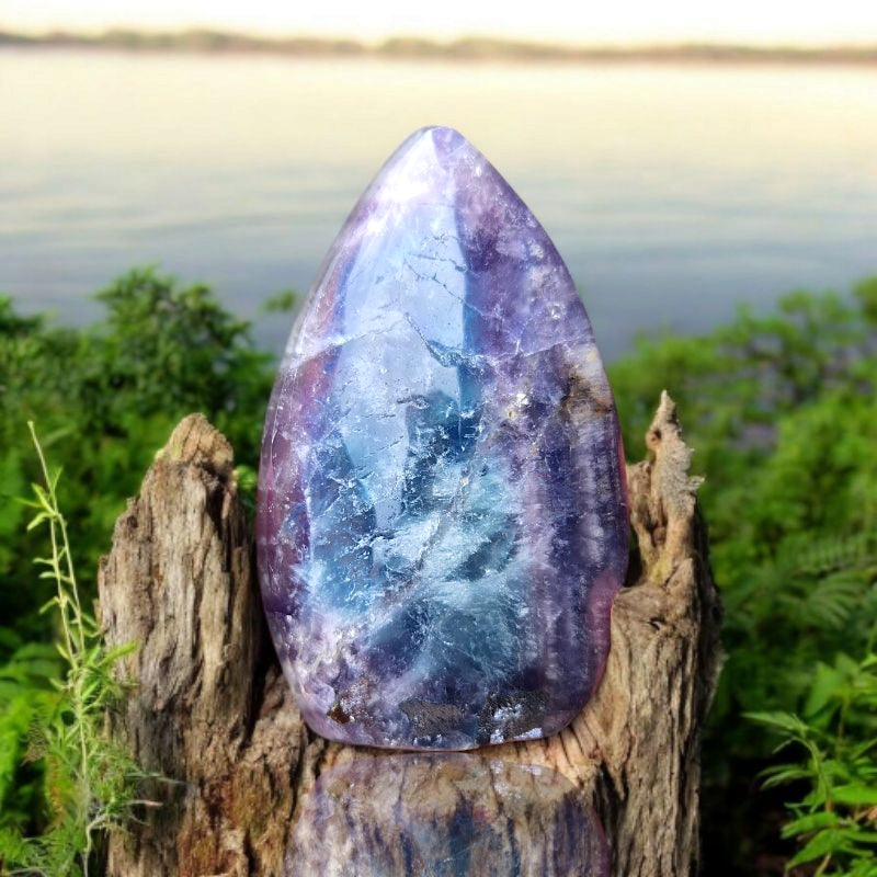 Blue and Purple Fluorite Freeform