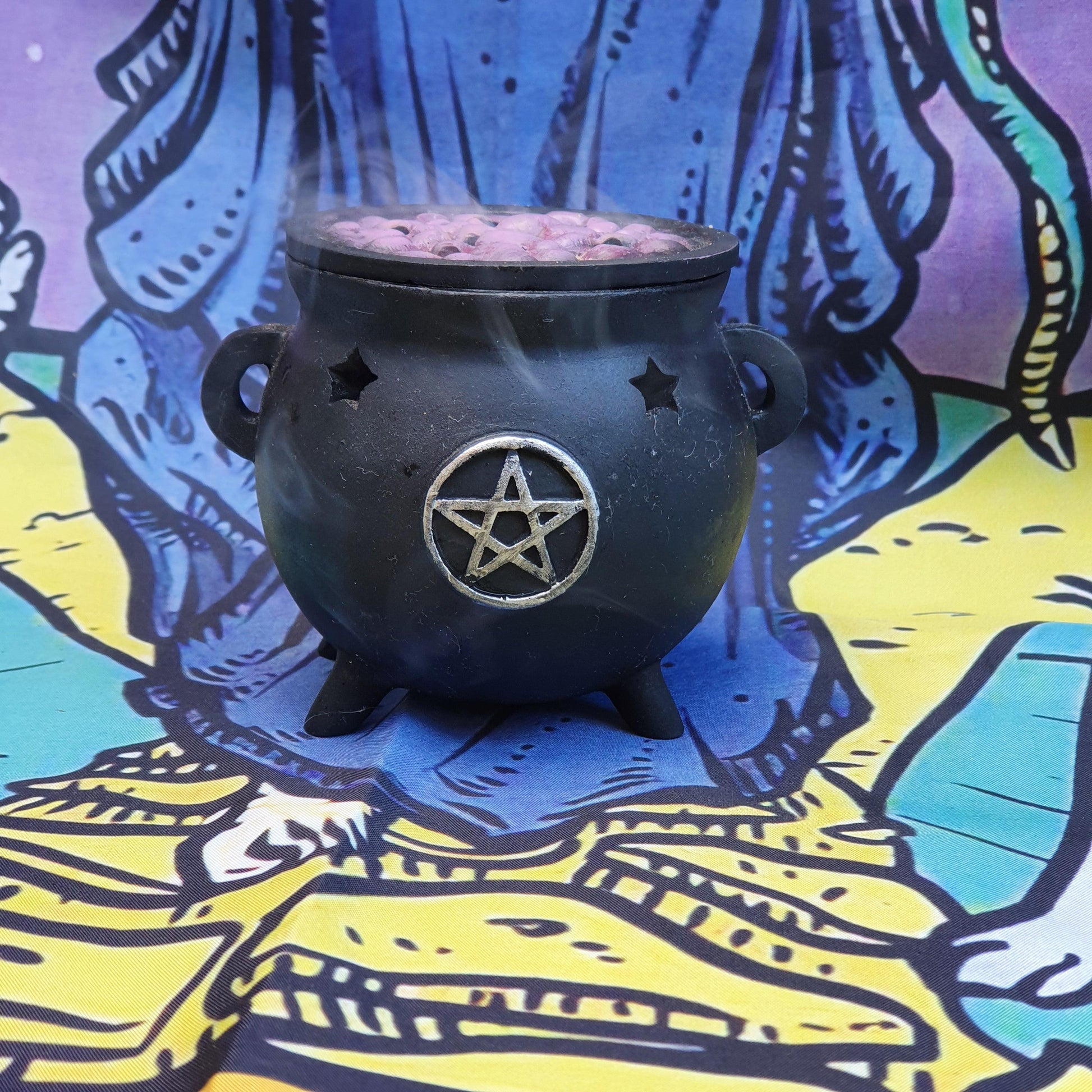 Pentagram Incense Cauldron Burner