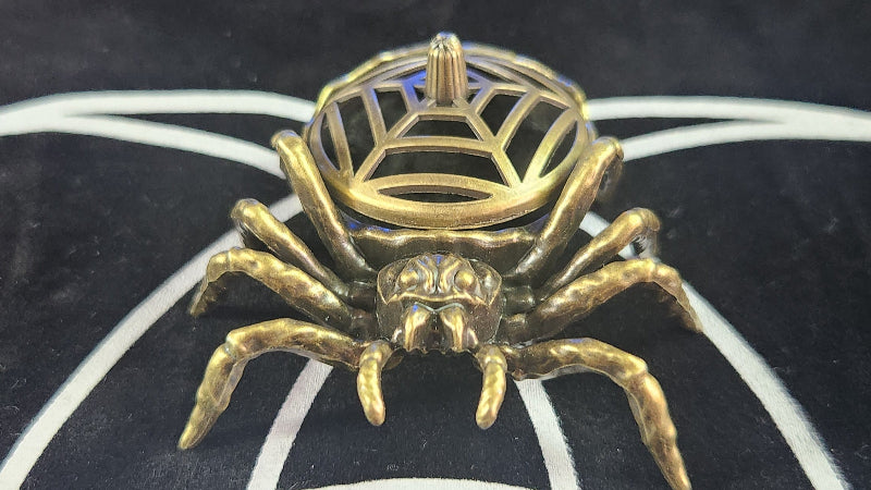 Front View of Spider Incense Holder