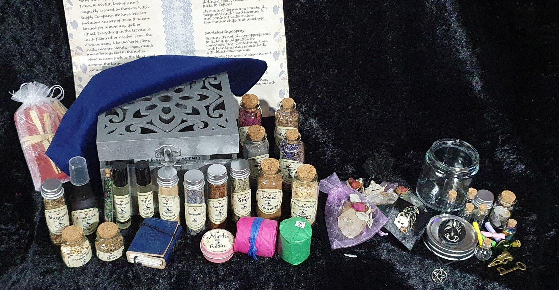 TRAVEL WITCHCRAFT KIT Travel Altar Kit Potion Making Kit Travel